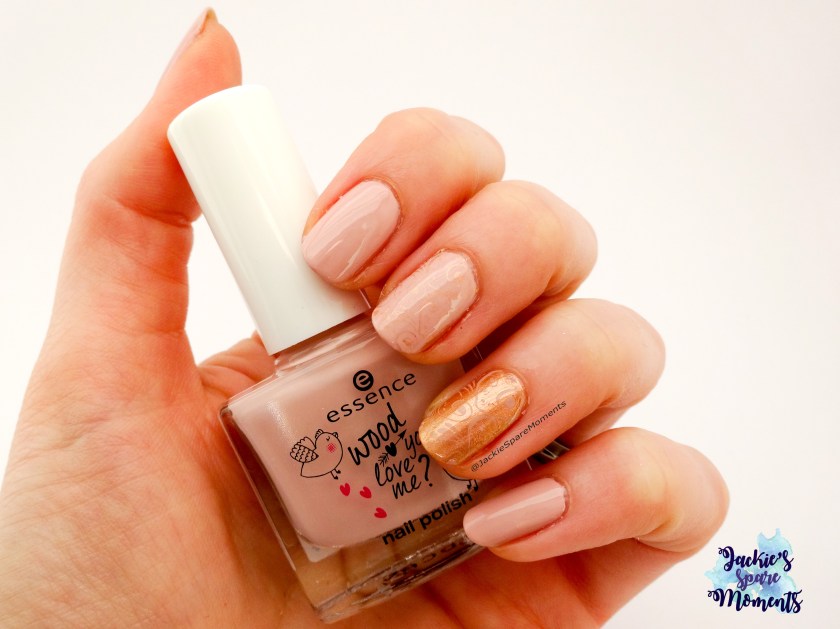 Stamping with essence wood you love me