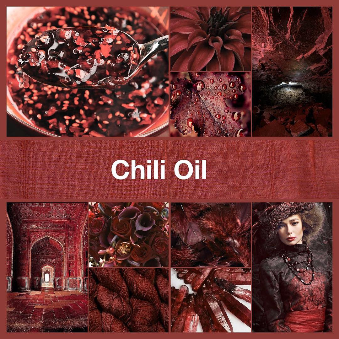 Chili Oil inspirational collage by thenailpolishhoarder