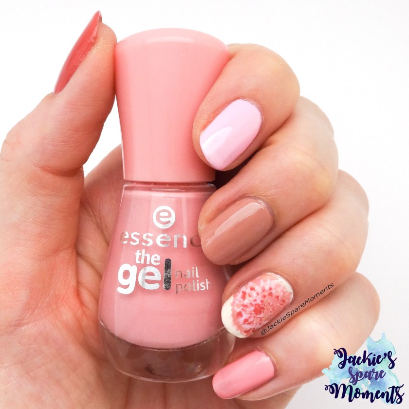 Layered stamping with KADS flower 036 and essence