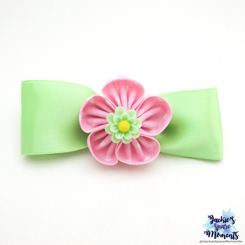 Back to school floral hair bow