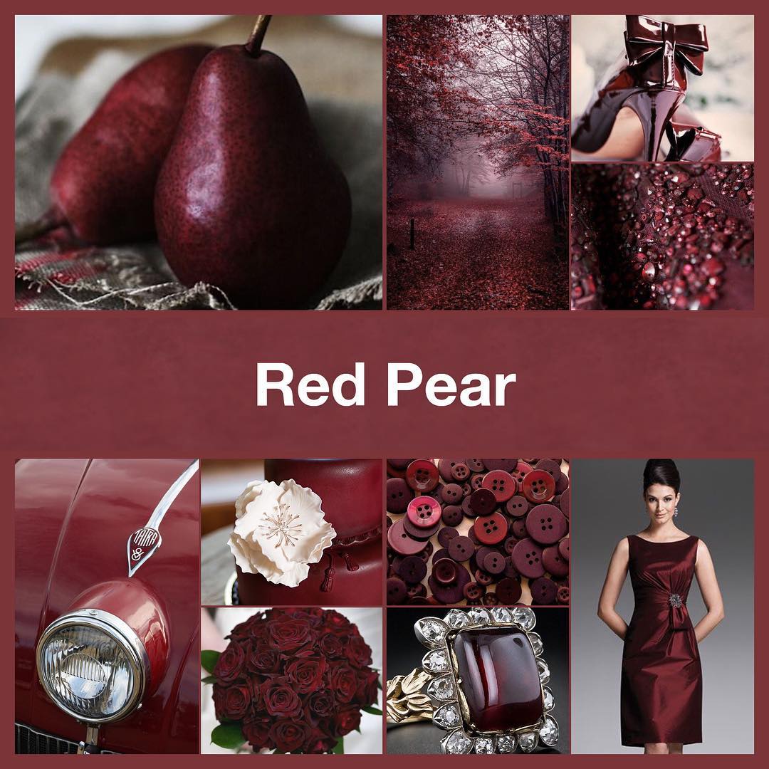 Inspirational collage Red Pear by @TheNailPolishHoarder