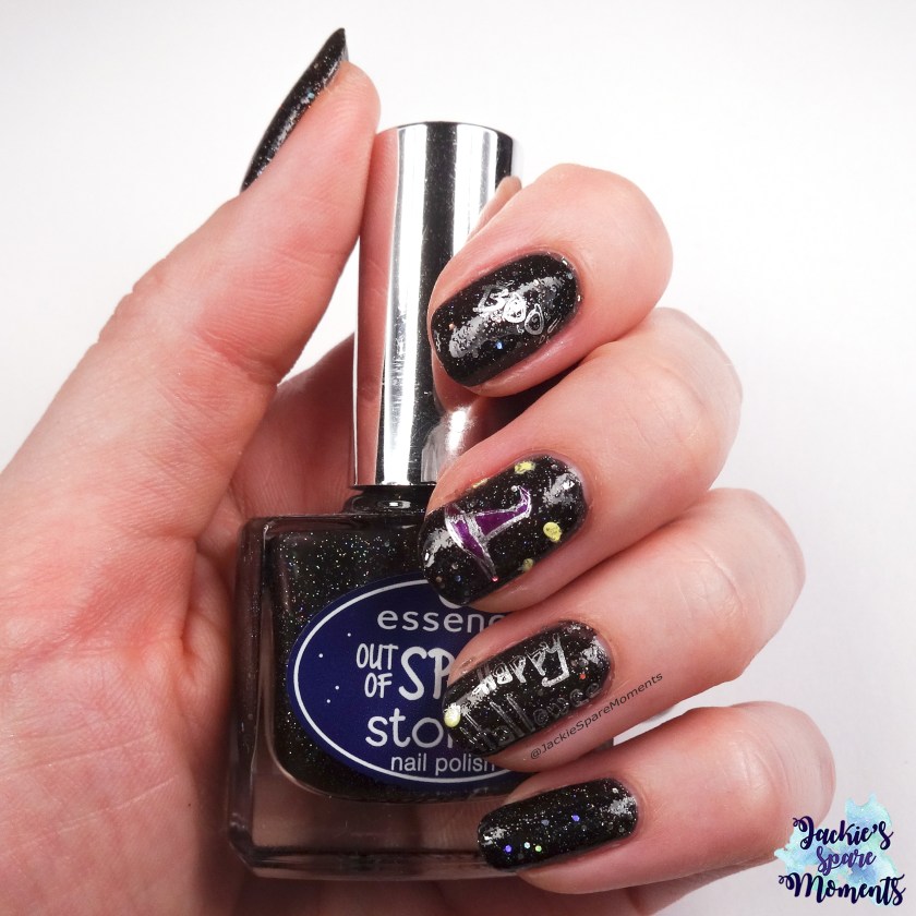 Happy Halloween nail art with BP-L099, holding essence out of space stories 07 1000 light years away