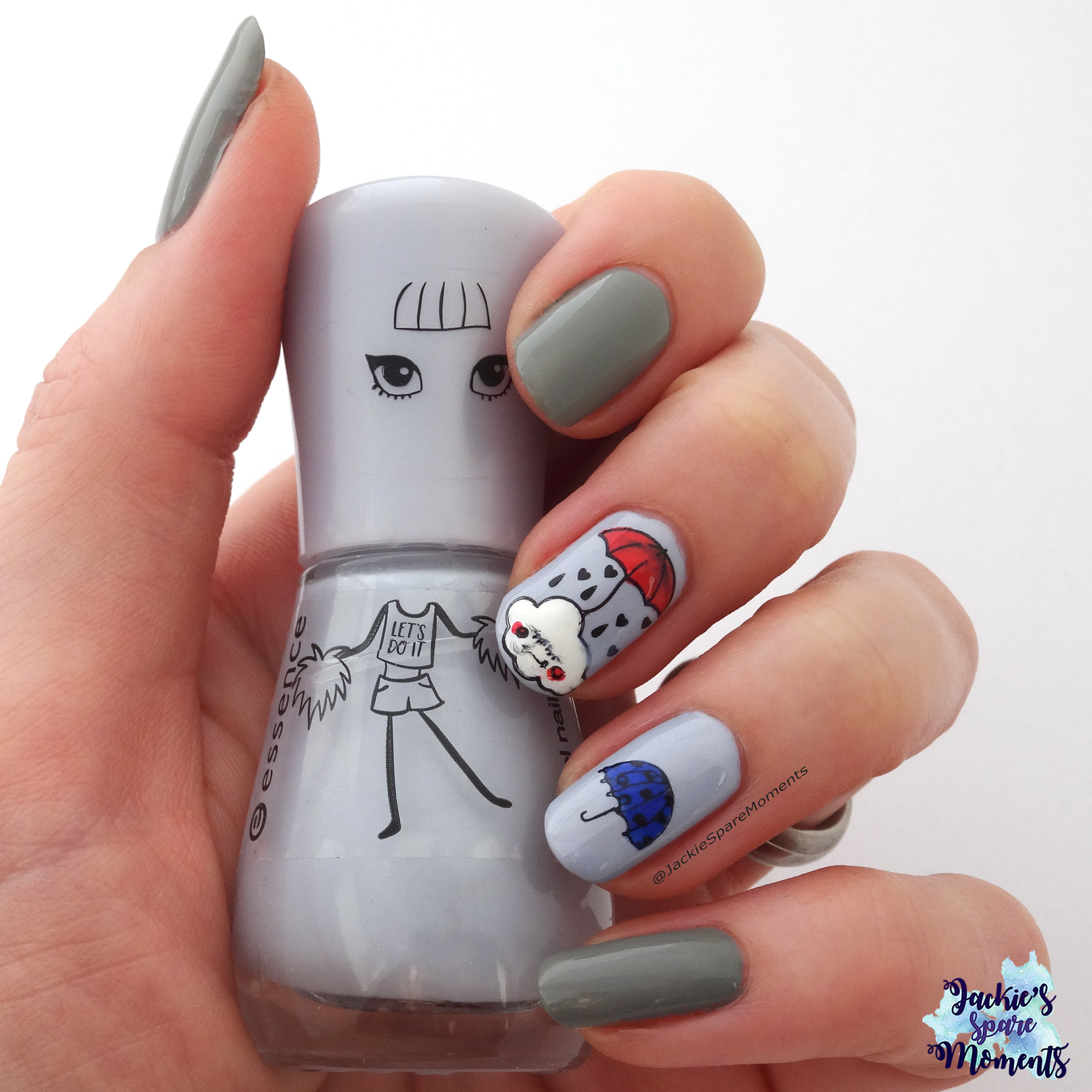 Grey nail art for the winter blues. Read my six tips how I cope with it this season!