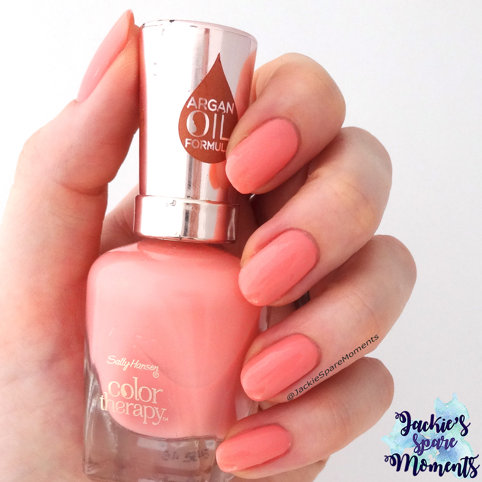 Sally Hansen color therapy 240 Primrose and Proper as Pantone Mellow Rose