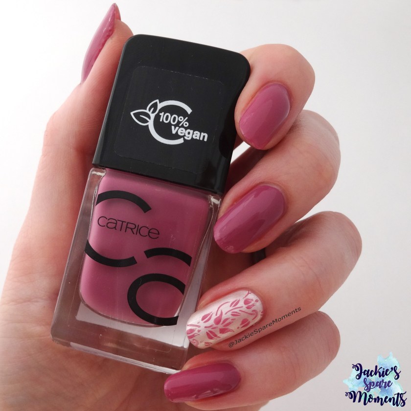 Spring nail art with Catrice 73 I Have A Blush On You