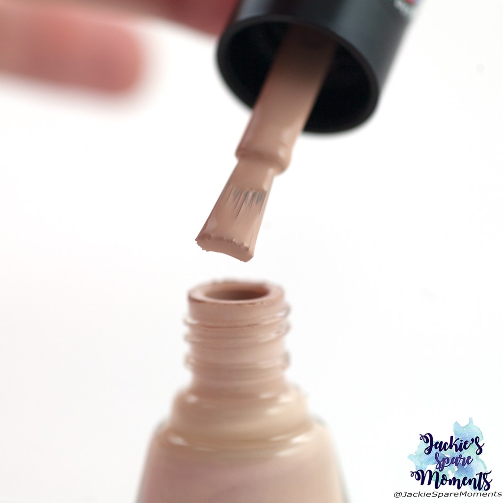 The thick brush of DanceLegend stamping polish Beige