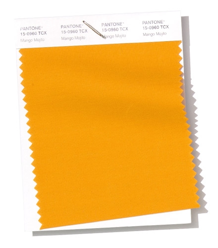 Pantone swatch Mango Mojito