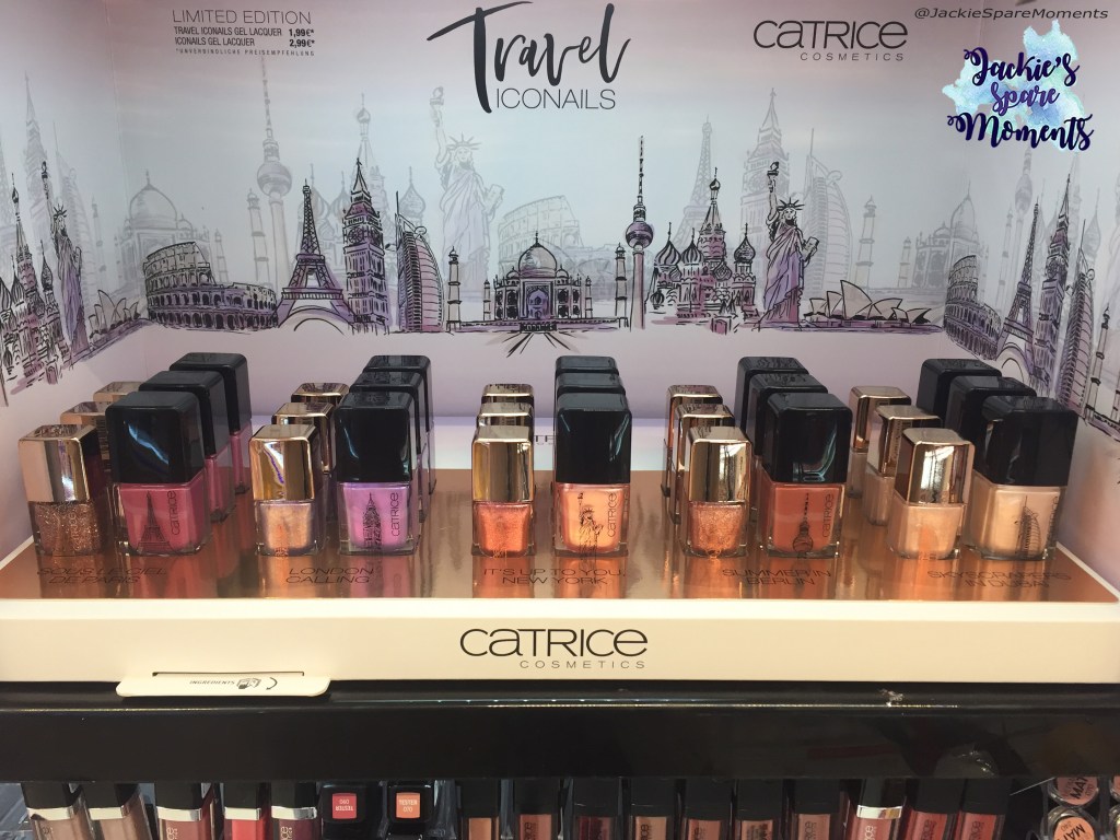 Display of the Catrice ICONails Travel collection
