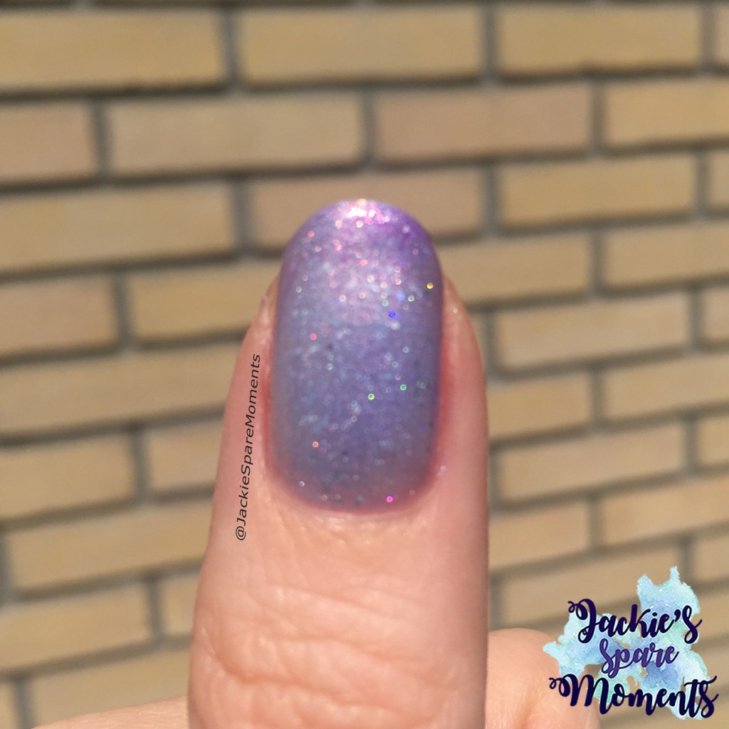 Masura Jacaranda Lace (transitioning, showing the holo sparkle)