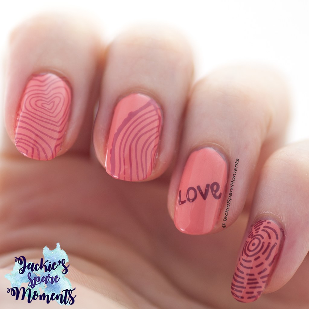 Nail art with Catrice Pure Simplicity LE Nail Colour and KADS Nature 022