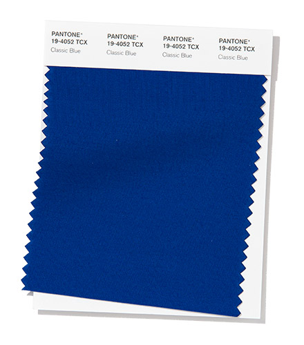 Pantone swatch Classic Blue, Color of the Year 2020