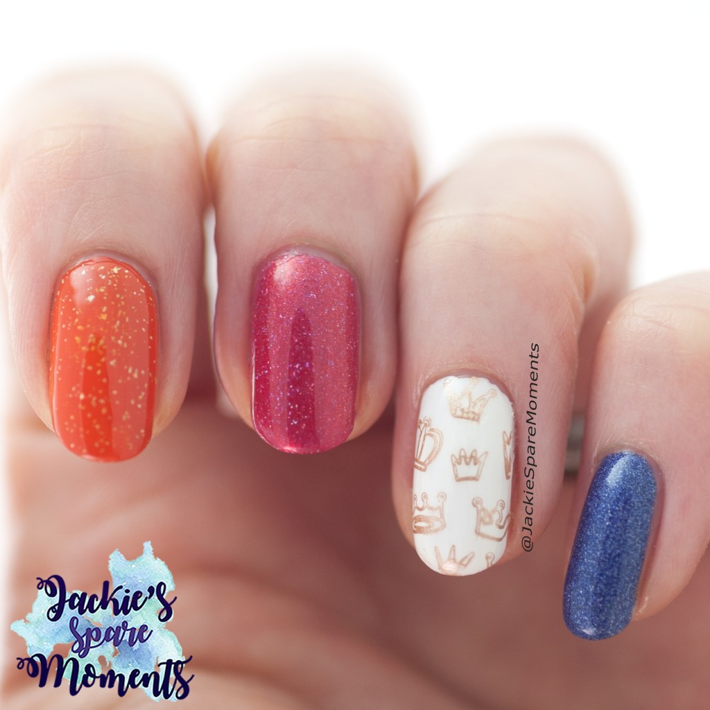 Nail art for King's Day 2020