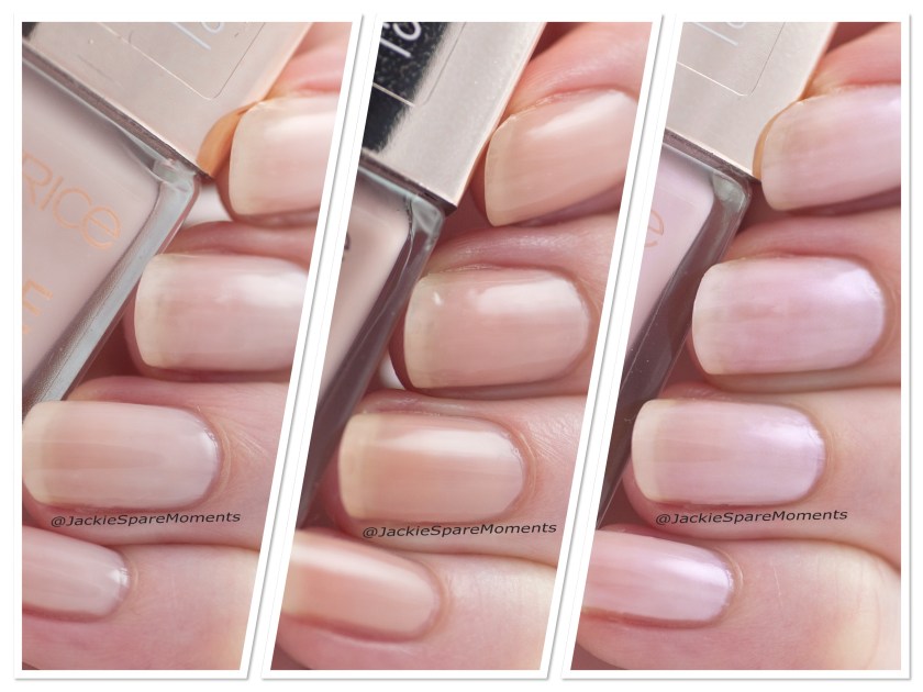 Nail polish swatch Catrice More Than Nude nail polish 06 Roses Are Rosy, 07 Nudie Beautie, 08 Shine Pink Like A ...