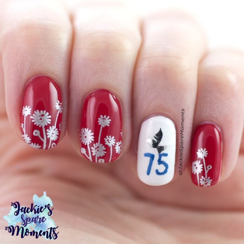 Nail art voor 75 jaar vrijheid, Bevrijdingsdag, 75 years freedom