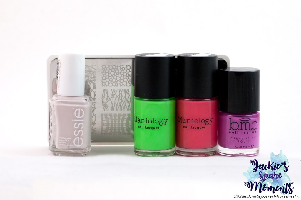 Materials used: Essie urban jungle, Maniology stamping polishes Empire Club, Rose Garden, Eldorado and Dashica Infinity Nails stamping plate 20