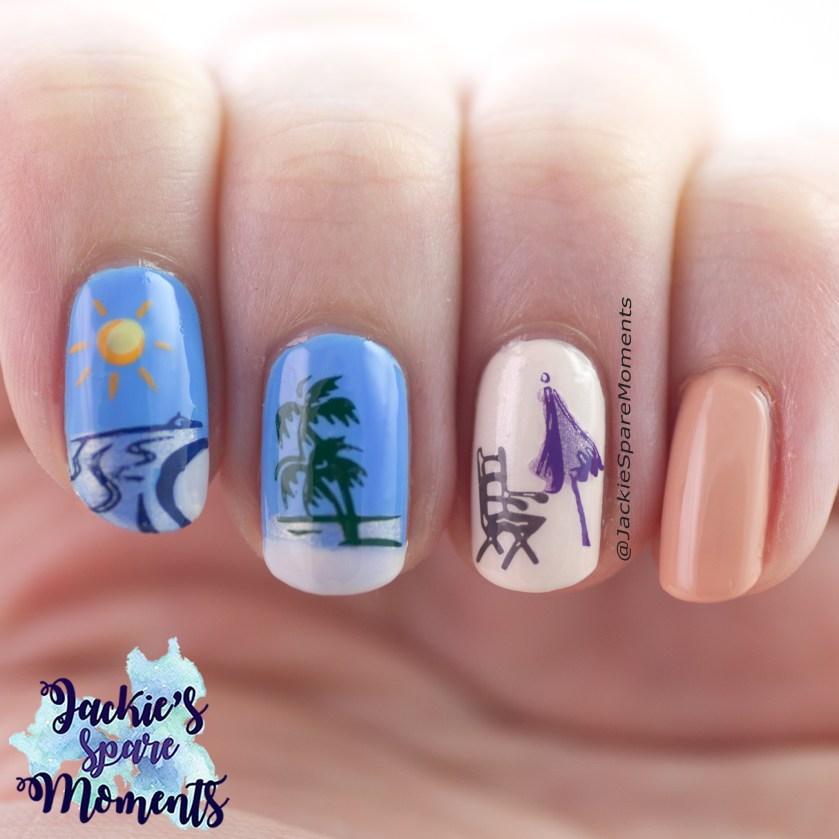 Summer holiday nail art