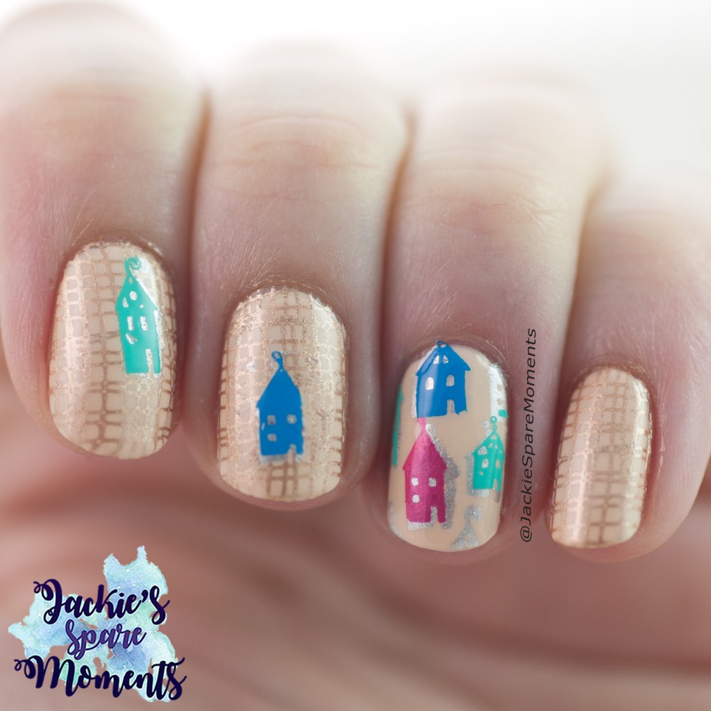 Home sweet home nail art
