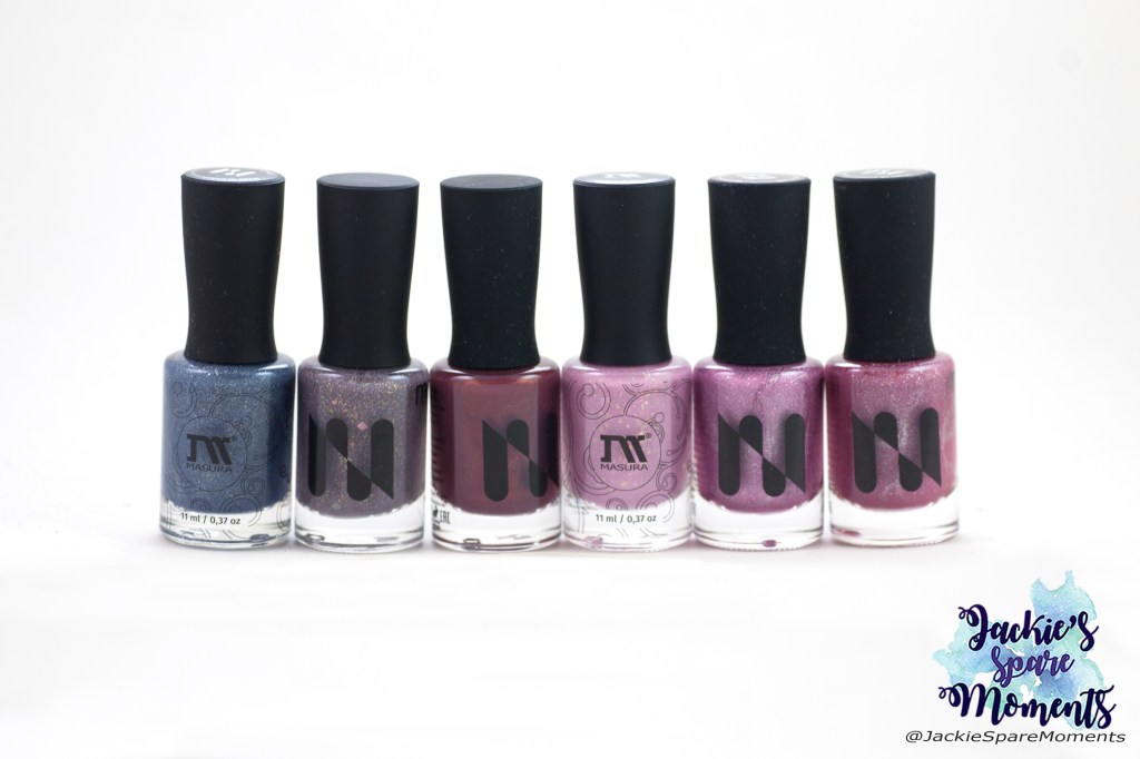 Left to right: Masura Puerto Azul, Masura Fluffy Plaid, Masura She meets the Sunrises, Masura Cotton Candy, Masura Sofia, Masura Crimean Rose