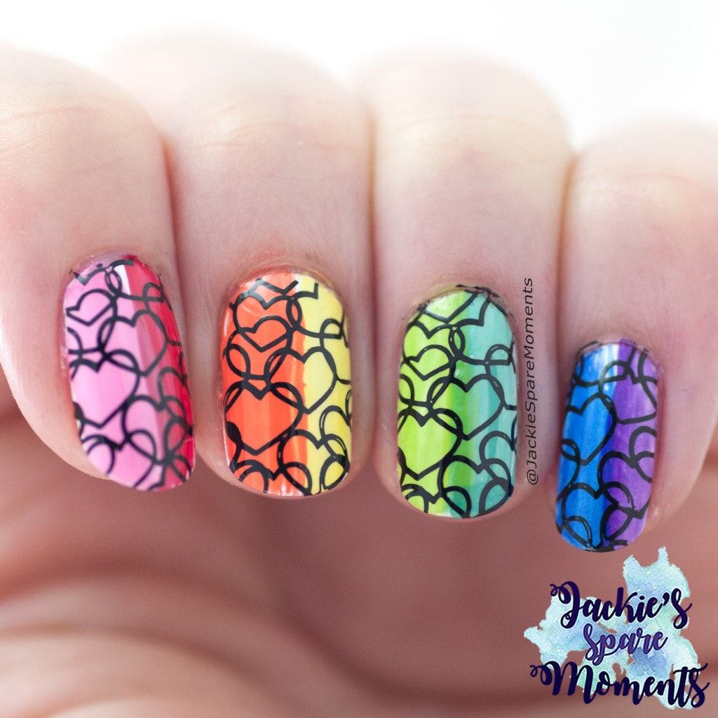 Pride nail art for 25 years of Pride Amsterdam