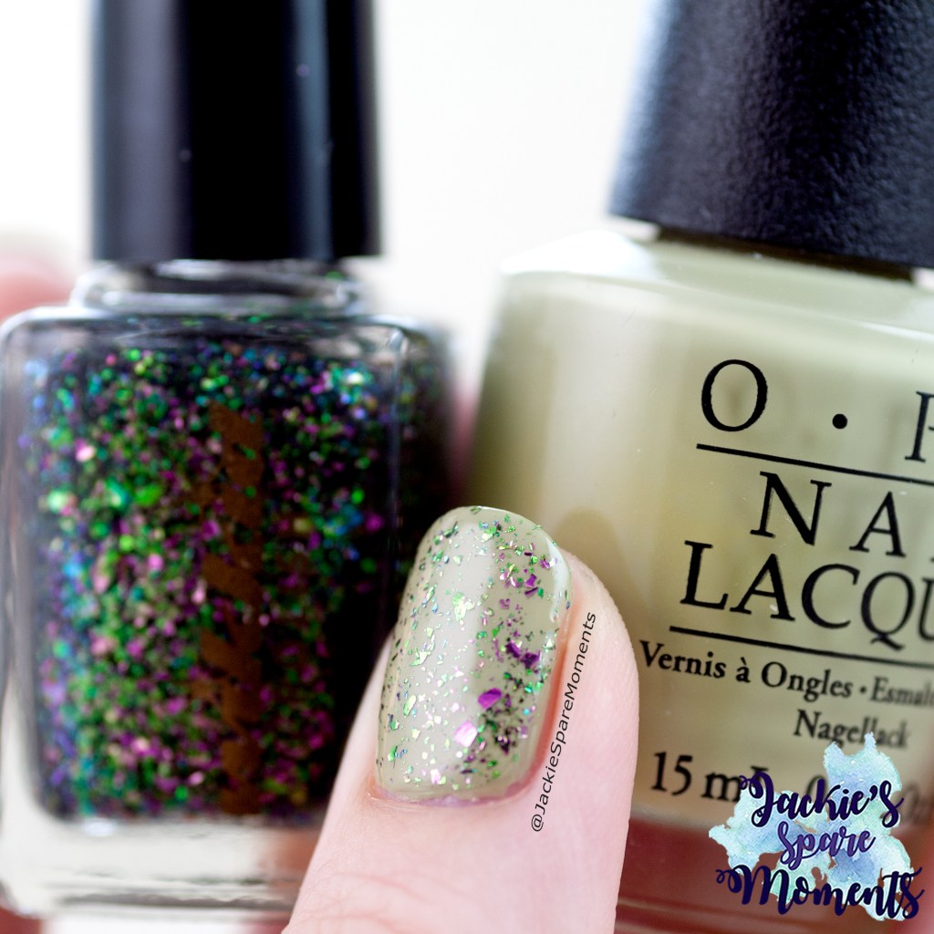 OPI This Isn't Greenland with Wikkid Flake Me