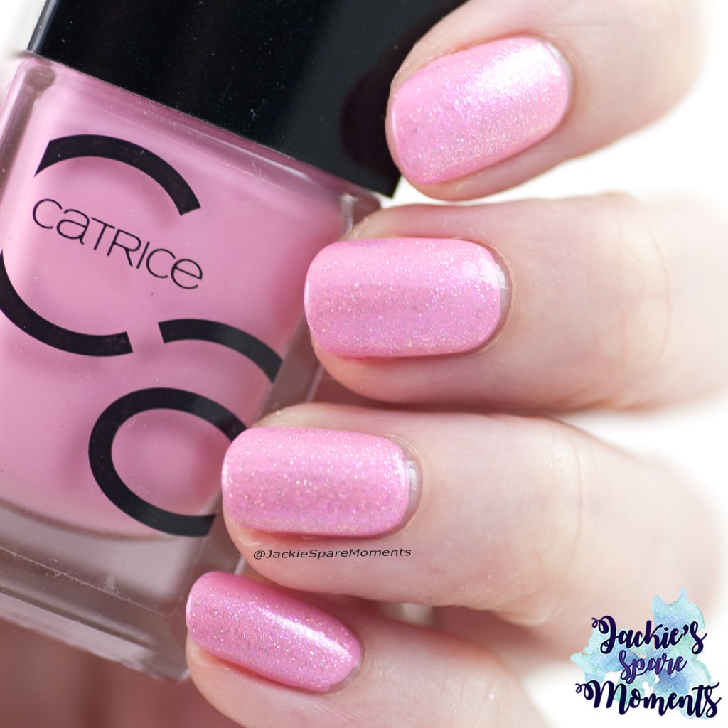 Catrice ICONails Gel Lacquer 30 Keep Calm And Pink with two toppers