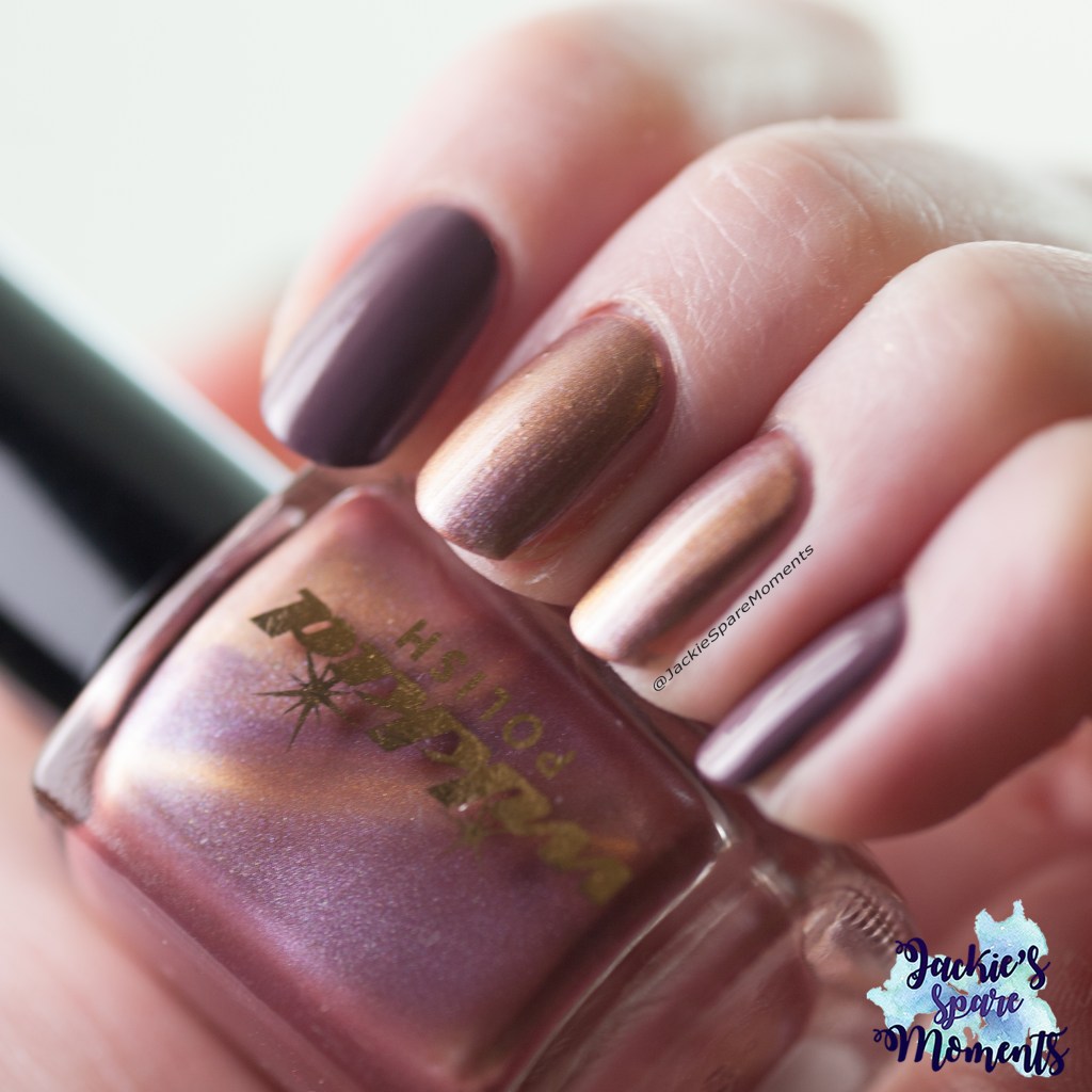 Wikkid Philosopher's Stone (Magnetic) and Catrice mini nail lacquer C02 Shiny Lilac Nails