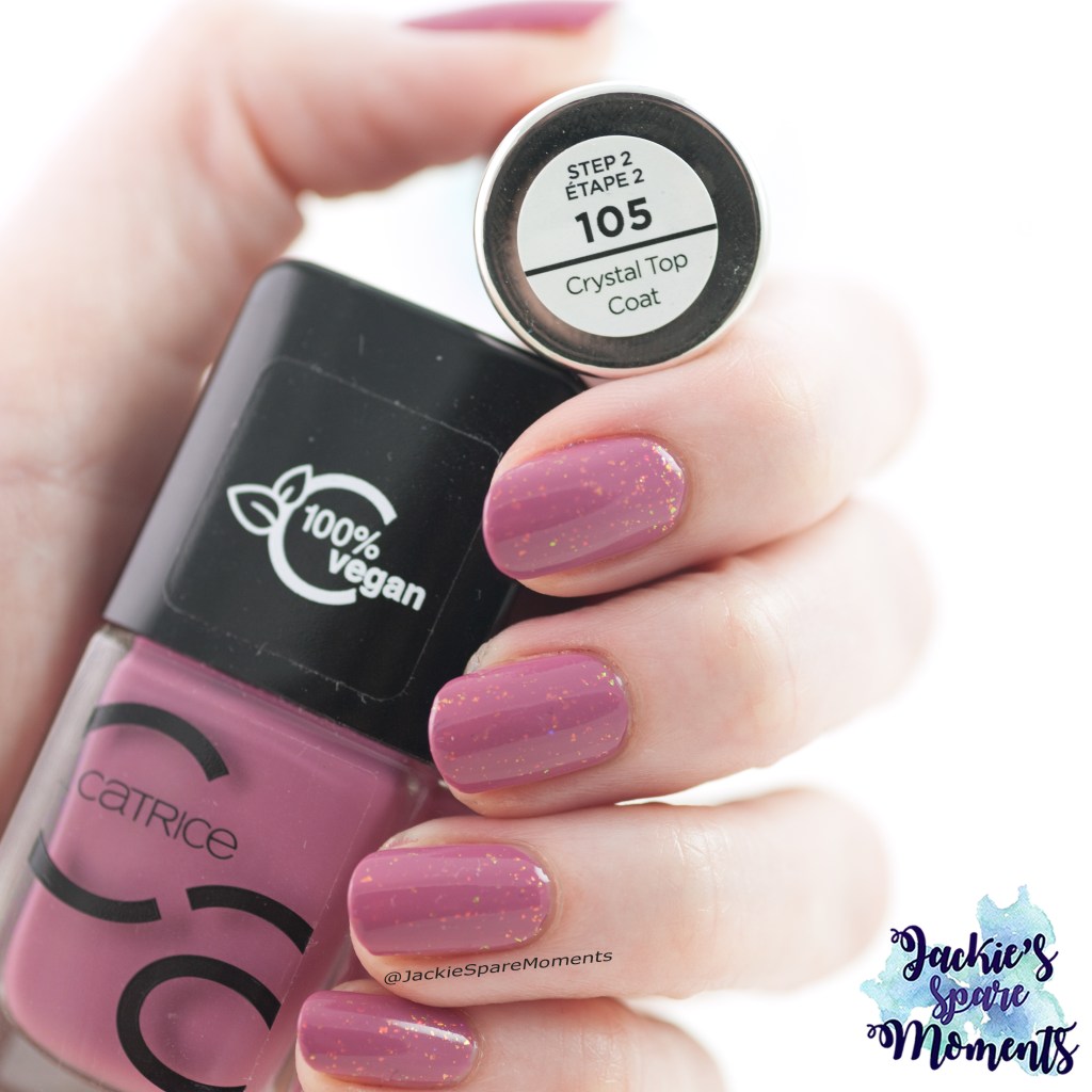 Catrice ICONails 73 I Have A Blush On You with Sally Hansen Miracle top coat 105 Crystal Top Coat