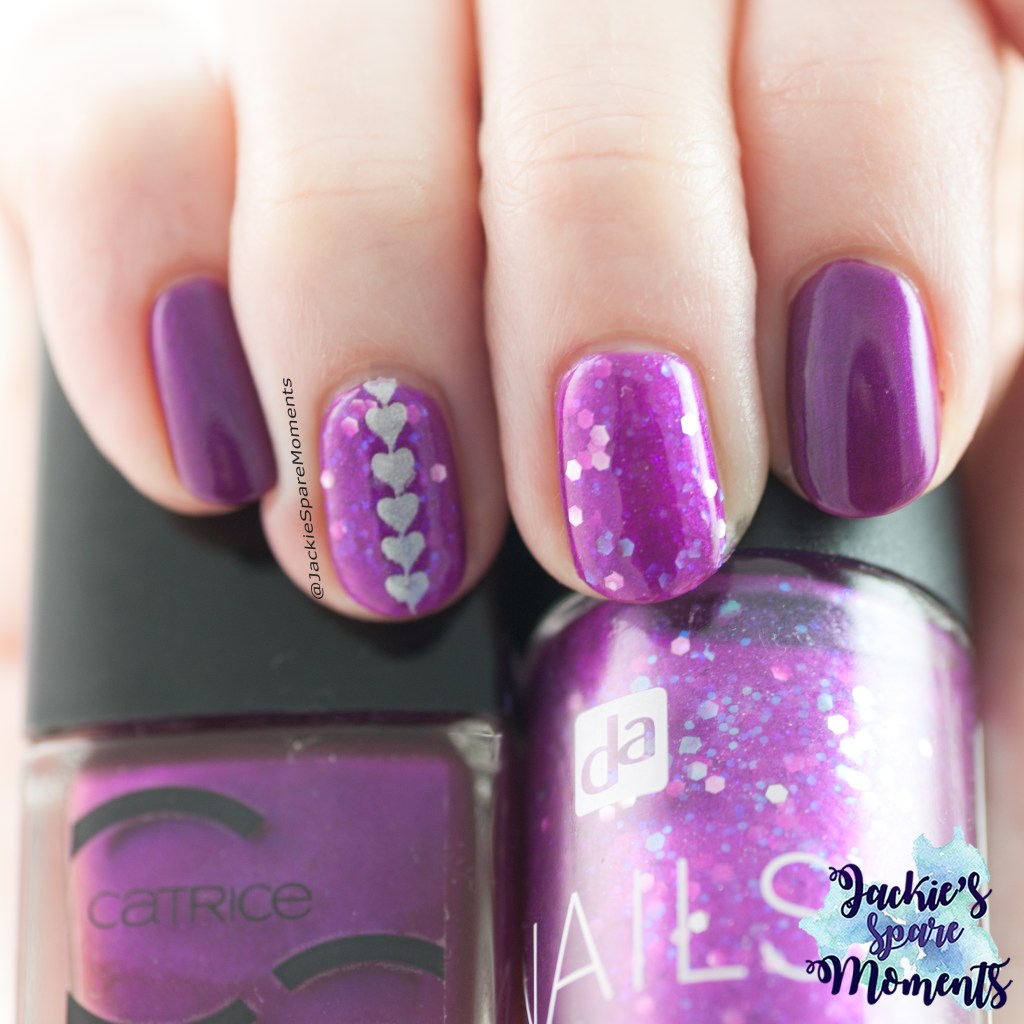 Catrice ICONails 56 Purple Is The Best Policy and DA Nails 103 Dazzling Purple
