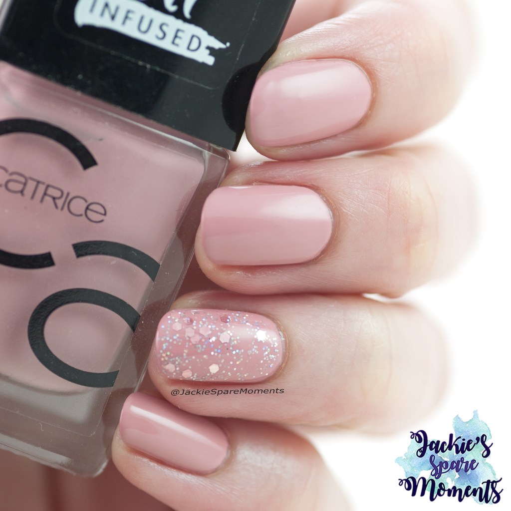 Catrice ICONails 88 Pink Makes The Heart Grow Fonder with Rimmel 019 Disco Diva