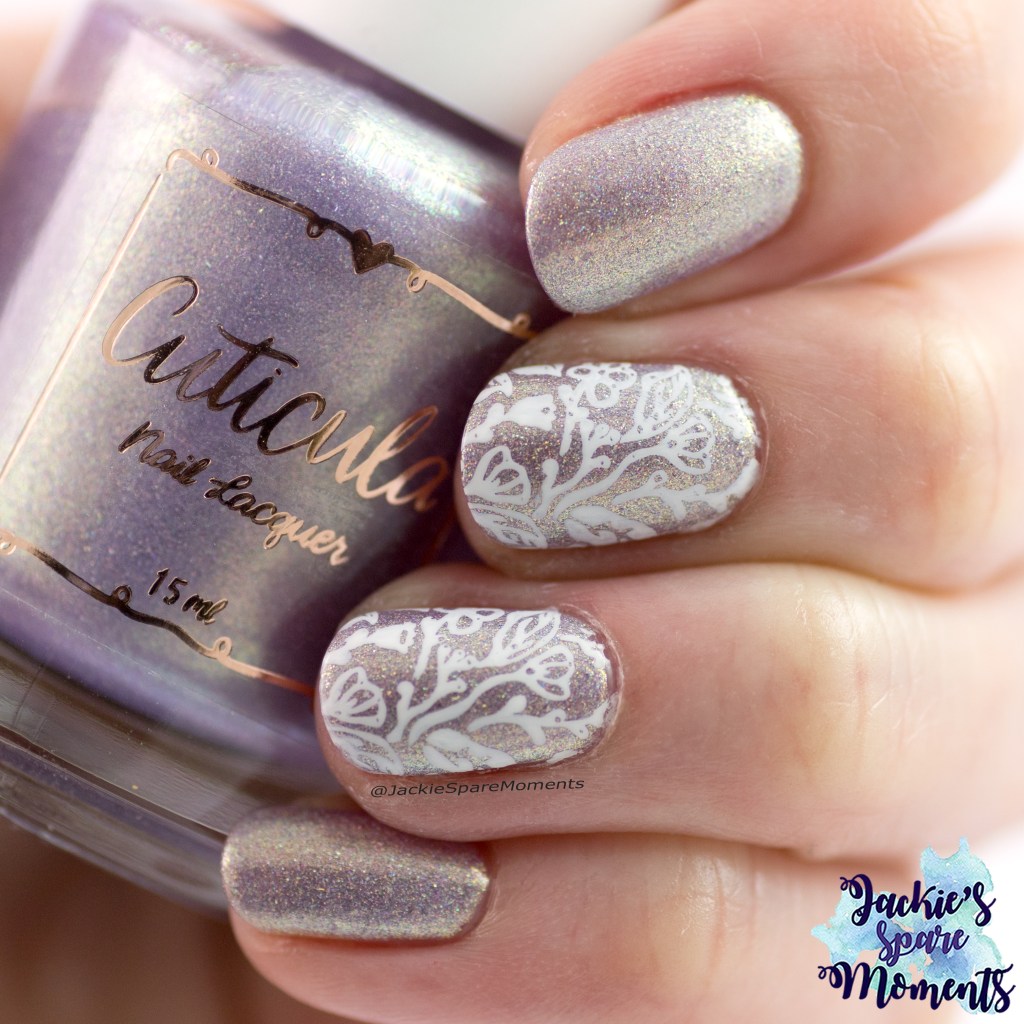 Cuticula Nail Lacquer Don't count the candles with stamping