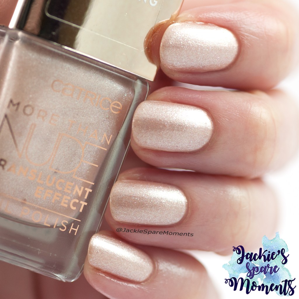 Catrice More than Nude translucent effect nail polish 02 Glitter Is The Answer