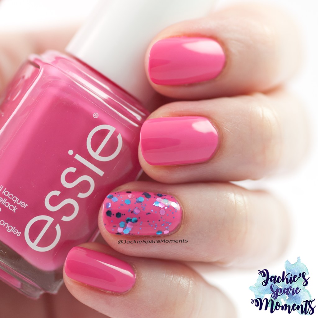 Essie mod square with Rimmel 021 Bedazzle