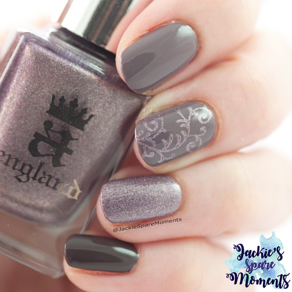 A-England Ariel, Essie merino cool and OPI Krona-logical Order
