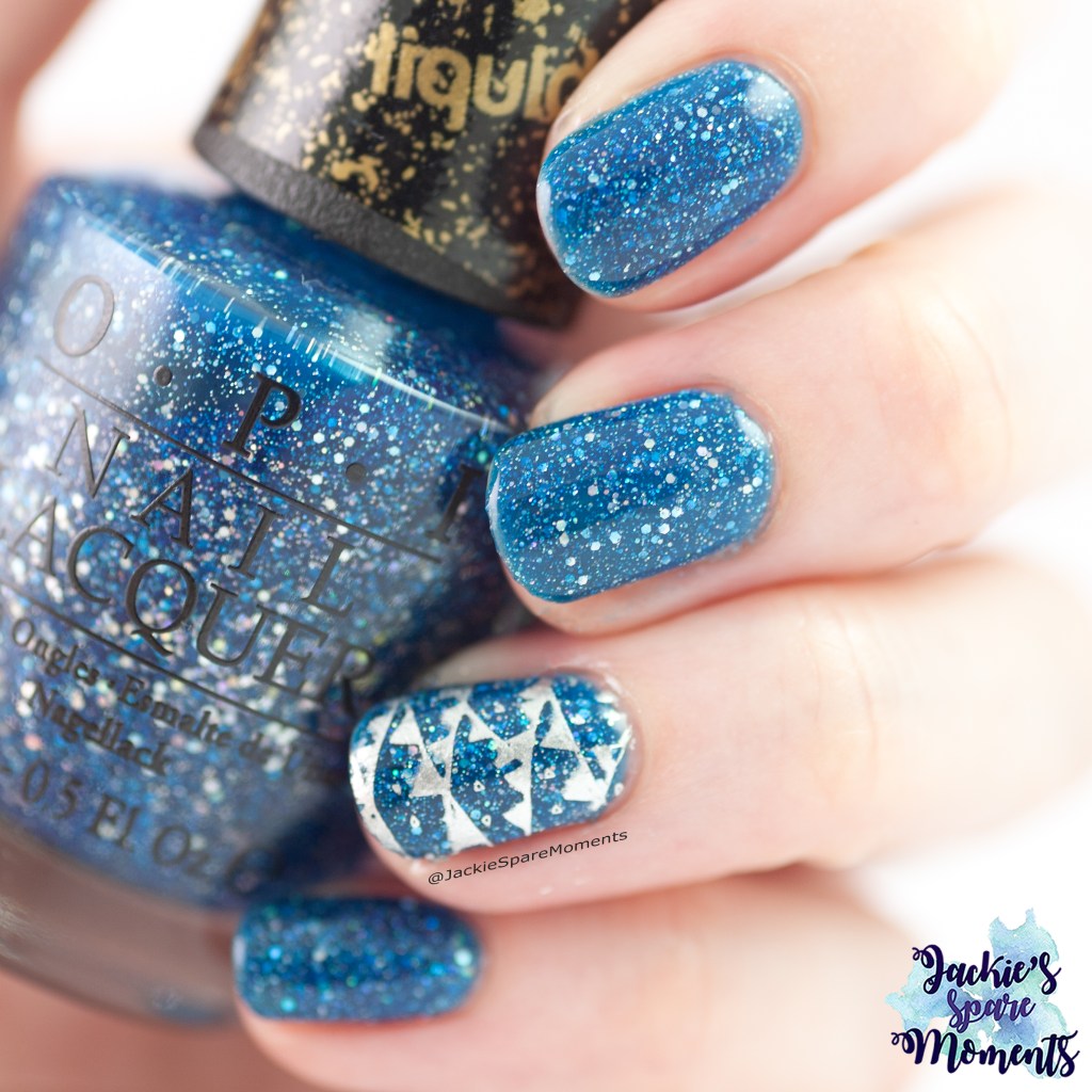 OPI Liquid Sand nail polish Get your number with top coat and accent nail art