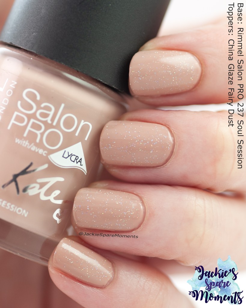 Rimmel Salon PRO 237 Soul Session with topper China Glaze Fairy Dust