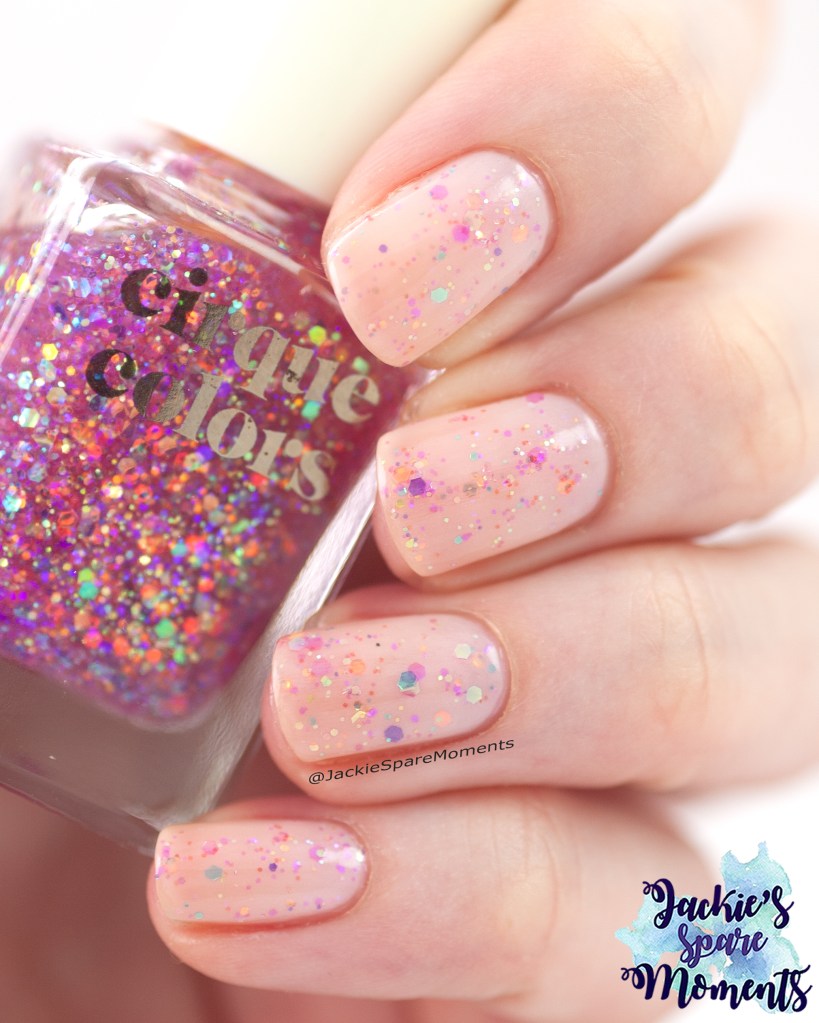 Catrice MTN 08 Shine Pink like A ... and Catrice Sheer Beauties 040 Fluffy Cotton Candy sandwiched with Cirque colors Crystal Tokyo