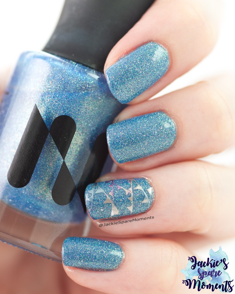 Masura Tears Of My Ex blue shimmer nail polish with reflective glitter