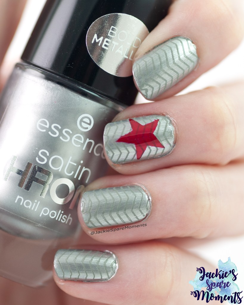 Winter soldier nail art