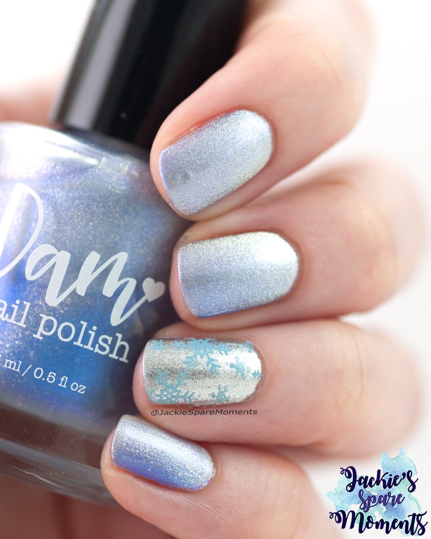 Winter manicure with Dam nail polish Every Day I'm Shoveling