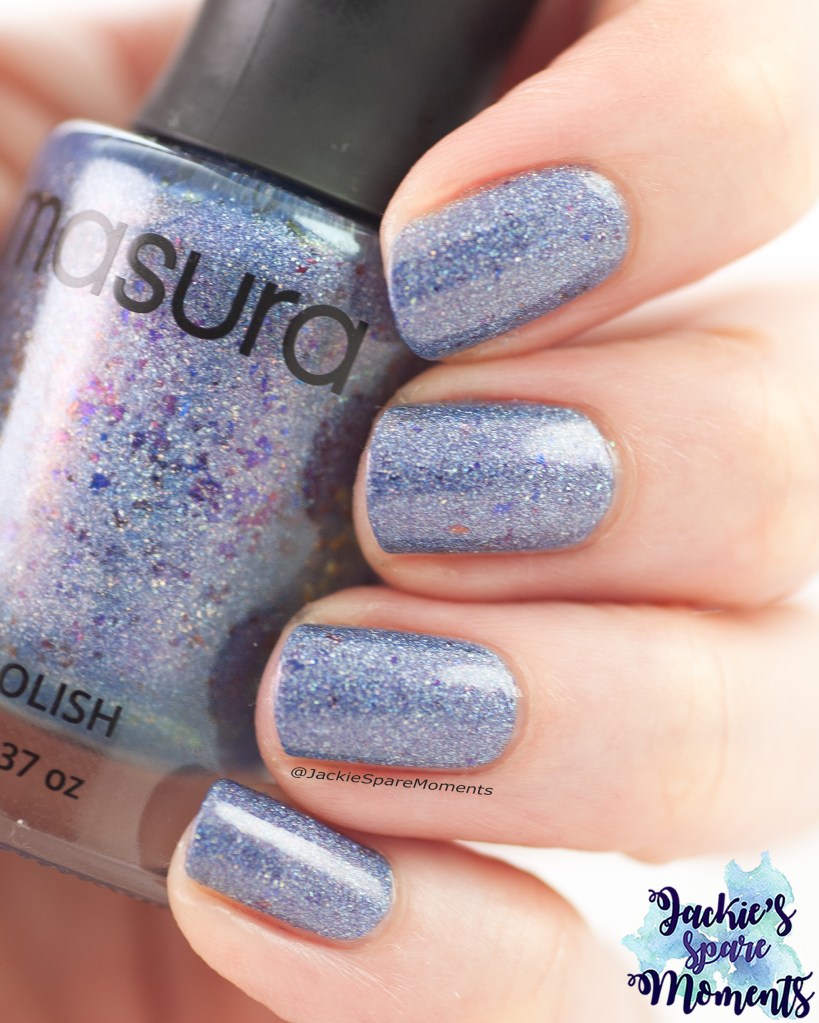 Masura Jellyfish, blue polish with flakes and holographic