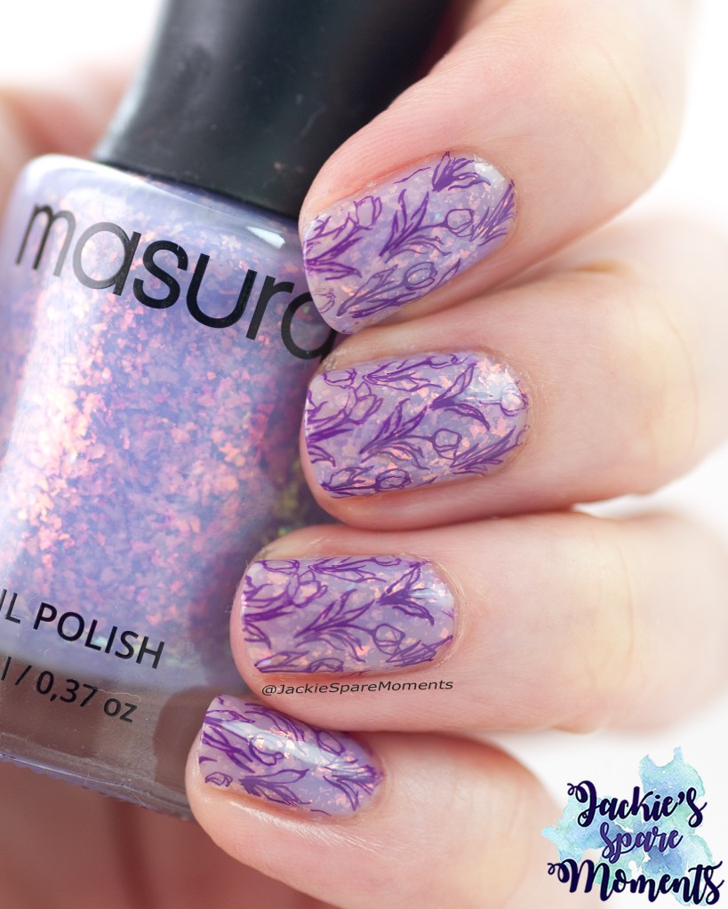 purple crocus manicure