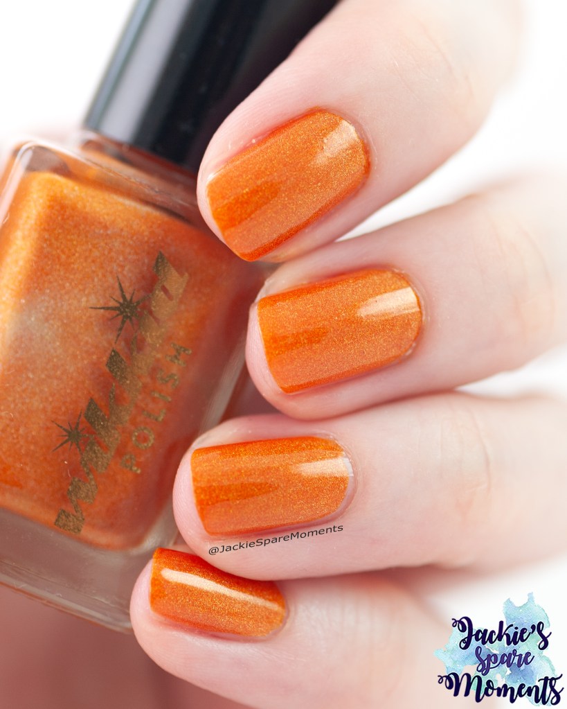 Orange holographic nail polish for King's Day
