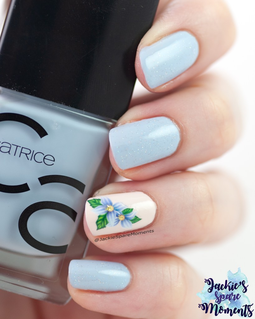 Catrice ICONails 170 No More Monday Blue-s, water decal